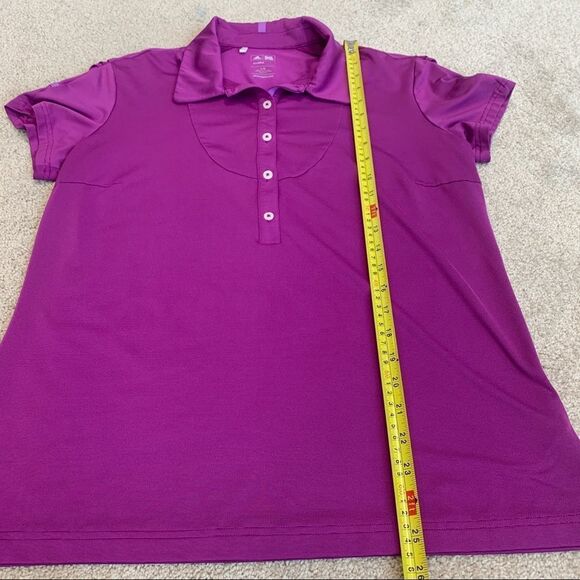 ADIDAS golf purple climalite polo shirt Sz L NWOT short sleeve bright - Picture 9 of 10
